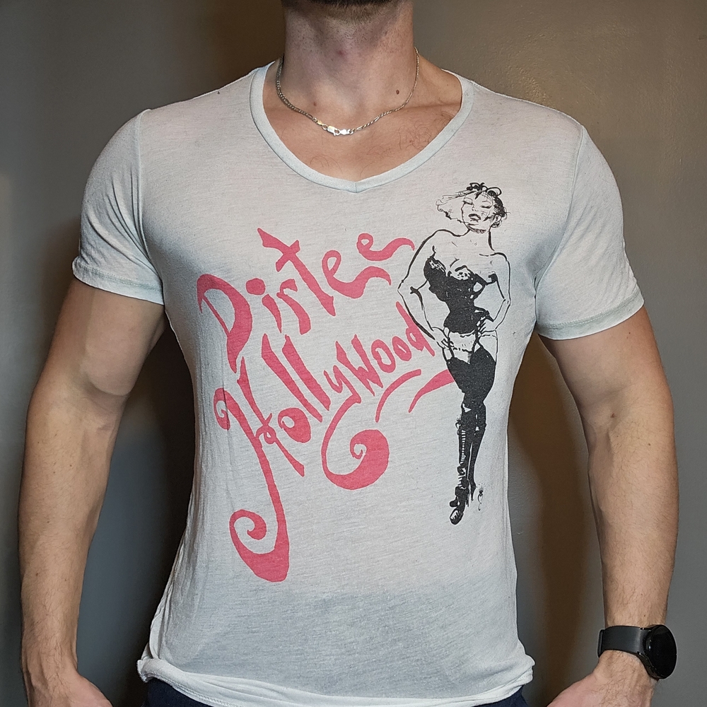 Dirtee Hollywood Light Gray Graphic Tee